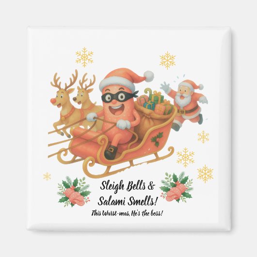 Sleigh Bells & Salami Geuren! Magneet (Voorkant)