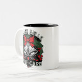 Sleigh Bells & Self Care Tweekleurige Koffiemok (Voorkant links)