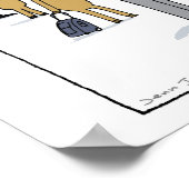 Sleigh Beveiliging - Funny Christmas Cartoon Poster (Hoek)