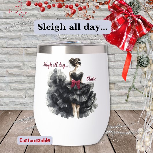 Sleigh de hele dag, Glam Holiday Stemless Tumbler