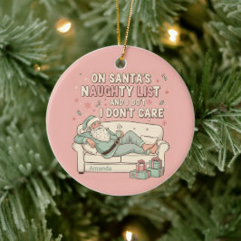 Sleigh de hele dag, Nap de hele nacht, Grappige Ke Keramisch Ornament