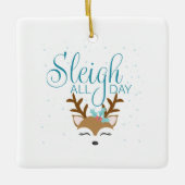 Sleigh de hele dag vakantie Ornament (Voorkant)