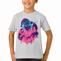 Sleigh de Nacht T-shirt Elektrische Feeststemming