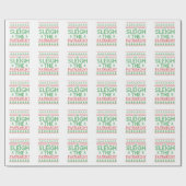 Sleigh De Partiarchy Grappige Lelijke Kersttrui Cadeaupapier (Vlak)