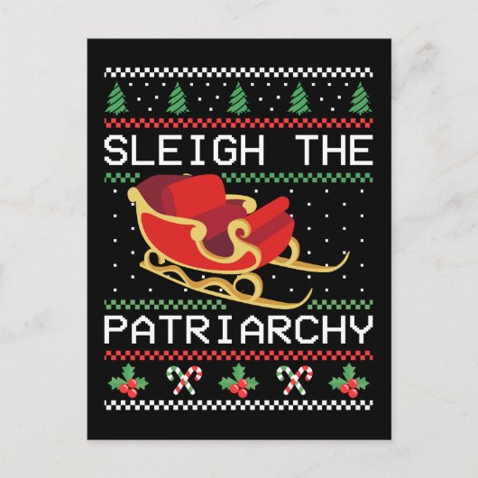 Sleigh De Patriarchie I Feestdagenkaart (Voorkant)