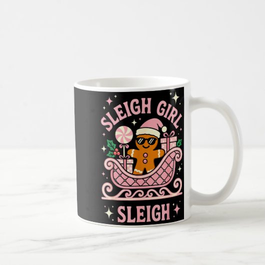 Sleigh Girl Cute Cookie Christmas Koffiemok (Rechts)