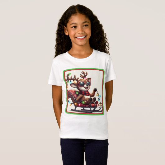 Sleigh hele dag - Kerst T-shirt (Voorkant volledig)