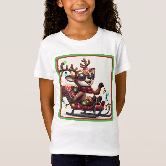Sleigh hele dag - Kerst T-shirt (Voorkant)