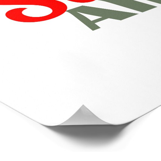 Sleigh hele dag, leuke kerst Poster (Hoek)