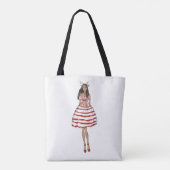 Sleigh hele dag vakantie tote bag (Achterkant)