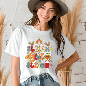 Sleigh Meisje Sleigh Groovy Moderne Kerstmis Tri-Blend Shirt