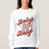 Sleigh Meisje Sleigh Sweatshirt, Kerstmis Trui (Voorkant)