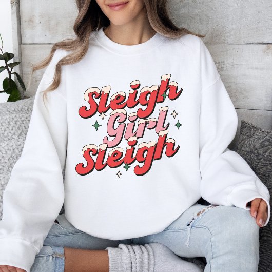Sleigh Meisje Sleigh Sweatshirt, Kerstmis Trui