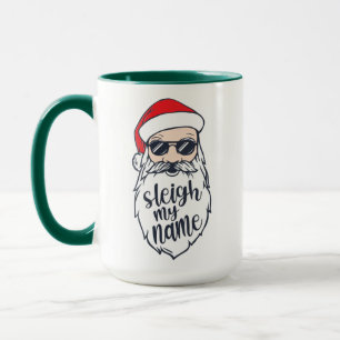 Sleigh Mijn naam Santa Christmas Mok