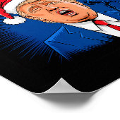 Sleigh M'n Naam Sleigh M'n Naam Grappig Trump Zing Poster (Hoek)