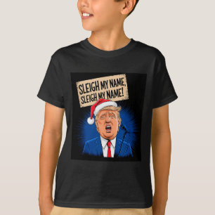 Sleigh M'n Naam Sleigh M'n Naam Grappig Trump Zing T-shirt
