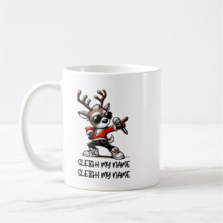 Sleigh My Name Mok, Grappige Kerst Koffiekop Koffiemok
