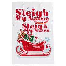 Sleigh My Name, vakantieontwerp, humoristische ker