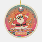 Sleigh My Vibe Grappige Kerst Ornament Cadeau (Achterkant)