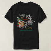 Sleigh Numbers Merry Accountant Retro Funny Christ T-shirt (Design voorkant)