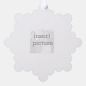 Sleigh Personalised Paper Kaart Ornament (Achterkant)