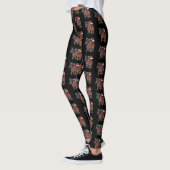 Sleigh Pitbull Dog Funny Kerstmis Leggings (Links)