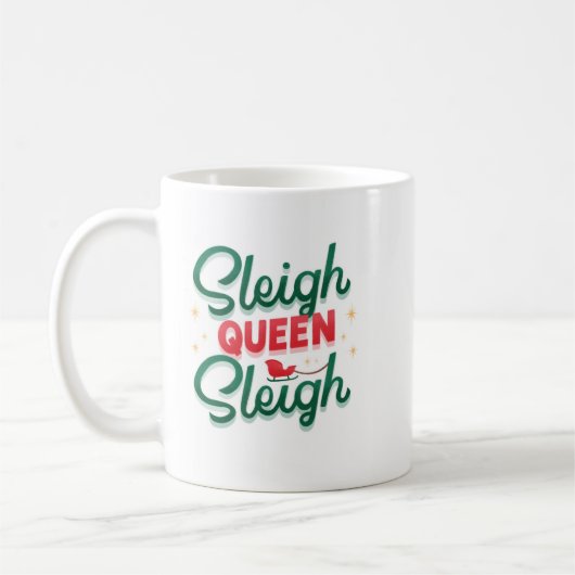 Sleigh Queen Sleigh mok (Links)