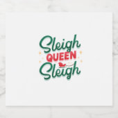 Sleigh queen Sleigh Sparkling Wijnetiket (Enkel label)