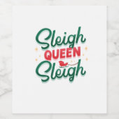 Sleigh queen Sleigh Wijn Etiket (Enkel label)