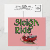 Sleigh Ride Briefkaart (Voorkant / Achterkant)