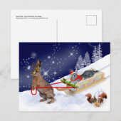 Sleigh Ride Briefkaart (Voorkant / Achterkant)