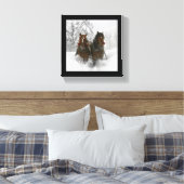 Sleigh Ride Canvas Afdruk (Insitu (Slaapkamer))