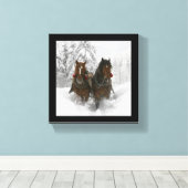 Sleigh Ride Canvas Afdruk (Insitu (Houten vloer))