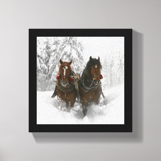 Sleigh Ride Canvas Afdruk (Voorkant)