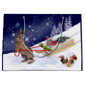 Sleigh Ride Gift-tas Groot Cadeauzakje (Voorkant)
