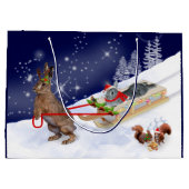 Sleigh Ride Gift-tas Groot Cadeauzakje (Achterkant)