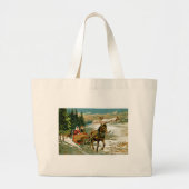 Sleigh Ride Grote Tote Bag (Voorkant)