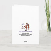 Sleigh Ride Holiday Kaart (Achterkant)