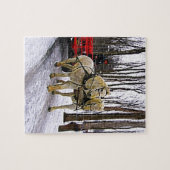 Sleigh Ride in het sneeuwCollectie Legpuzzel (Horizontaal)