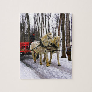 Sleigh Ride in het sneeuwCollectie Legpuzzel
