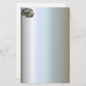 Sleigh Ride in het Snowy Forest Briefpapier (Voorkant / Achterkant)