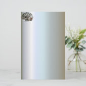 Sleigh Ride in het Snowy Forest Briefpapier (Staand voorkant)