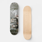 Sleigh Ride in het Snowy Forest Persoonlijk Skateboard (Voorkant)