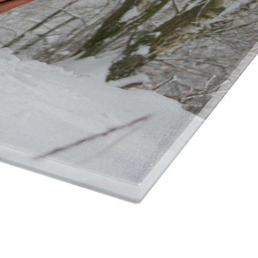 Sleigh Ride in het Snowy Forest Snijplank (Hoek)