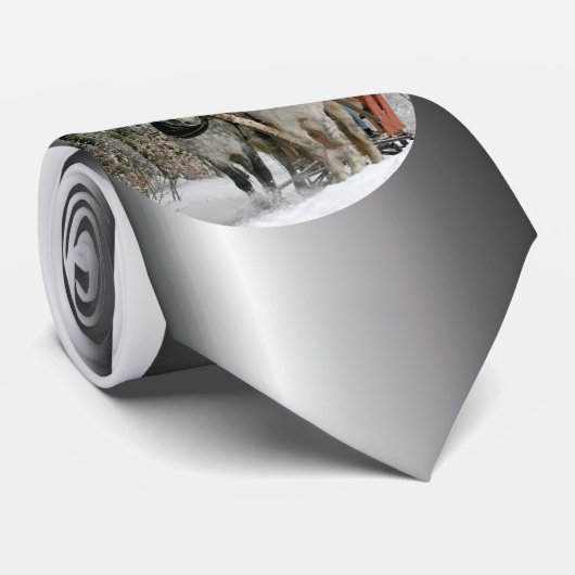 Sleigh Ride in het Snowy Forest Stropdas (Opgerold)