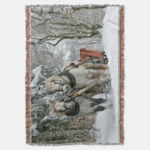 Sleigh Ride in Winter Wonderland Deken (Voorkant Verticaal)