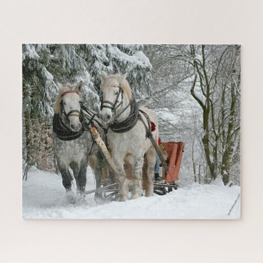 Sleigh Ride in Winter Wonderland Legpuzzel (Horizontaal)