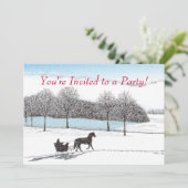 Sleigh Ride Kaart (Staand voorkant)