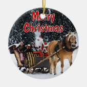 Sleigh Ride Keramisch Ornament (Voorkant)