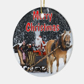 Sleigh Ride Keramisch Ornament (Links)